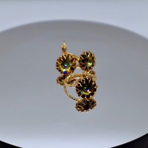 Swarovski Crystal Ring and Earring Set